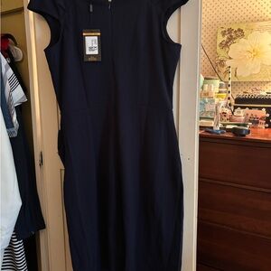 Elegant Navy Blue Dress